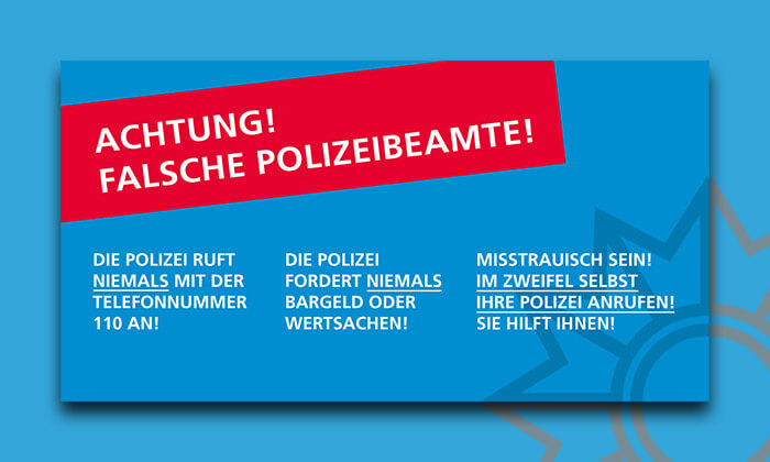 Tipps gegen falsche Polizisten