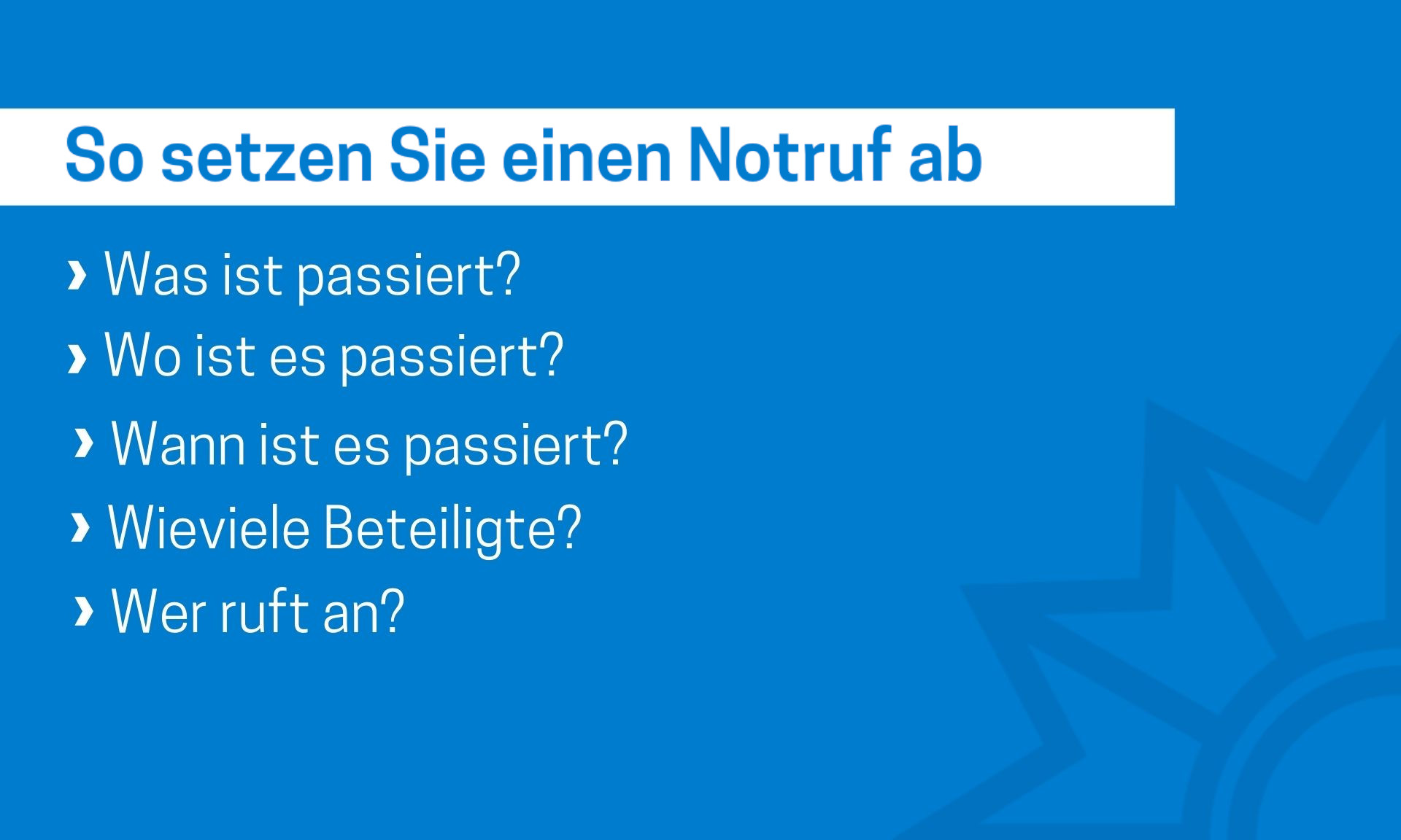 So setzt du einen Notruf bei der 112 ab.