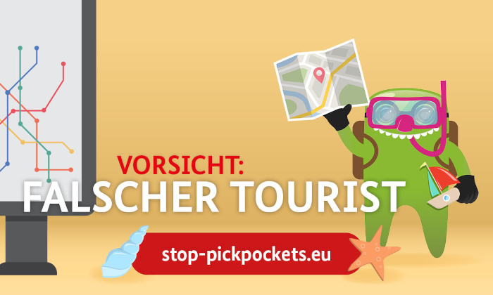 Ein Tourist, der nach dem Weg fragt oder ein Taschendieb?